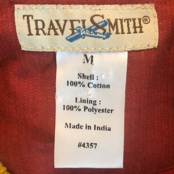 TRAVEL SMITH Size Medium Patchwork BigButton Jacket Chore Vivid Artisan NEW - Picture 9 of 16